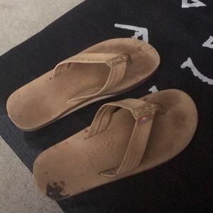 Men’s rainbow flip flops